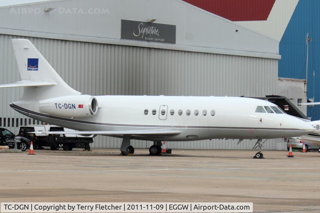 TC-DGN, 2007 Dassault Falcon 2000EX C/N 104, Falcon 2000EX at Luton