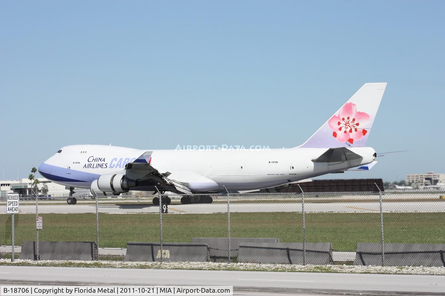 B-18706, 2001 Boeing 747-409F/SCD C/N 30763, China Airlines Cargo 747