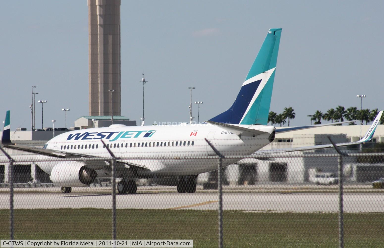 C-GTWS, 2002 Boeing 737-76N C/N 32883, West Jet 737