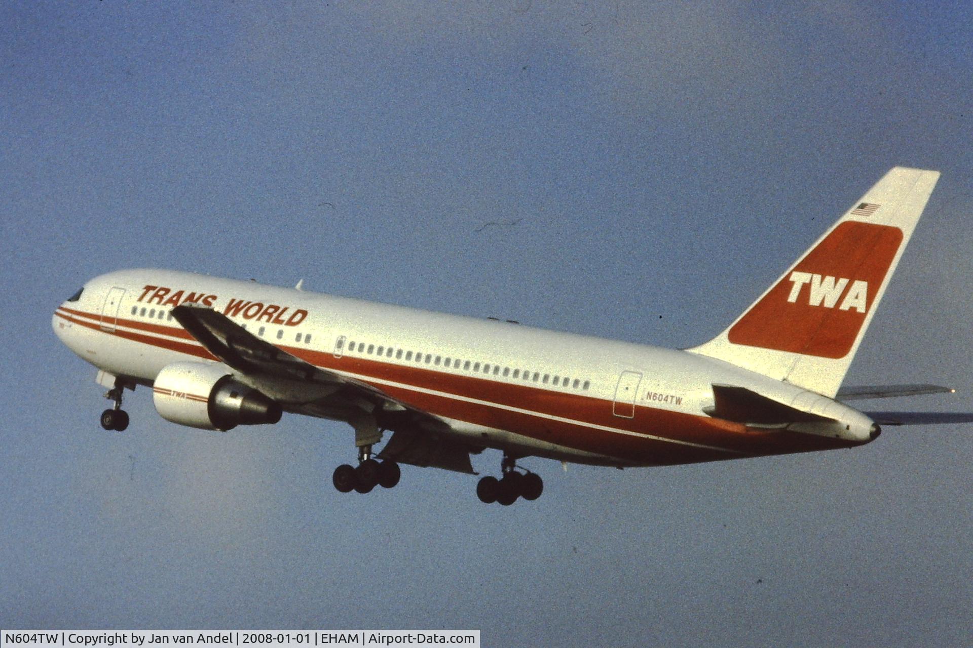N604TW, 1982 Boeing 767-231 C/N 22567, TWA B767-231 taking of Schiphol Amsterdam
Early 1980 's