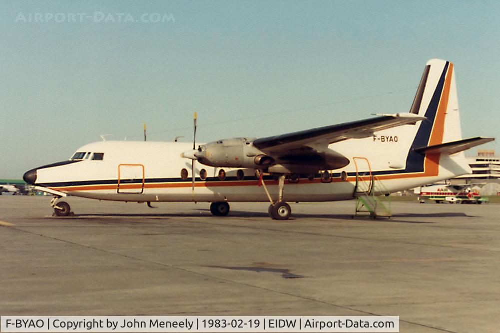 F-BYAO, 1959 Fokker F-27-700 Friendship C/N 10127, Interesting visitor to Dublin