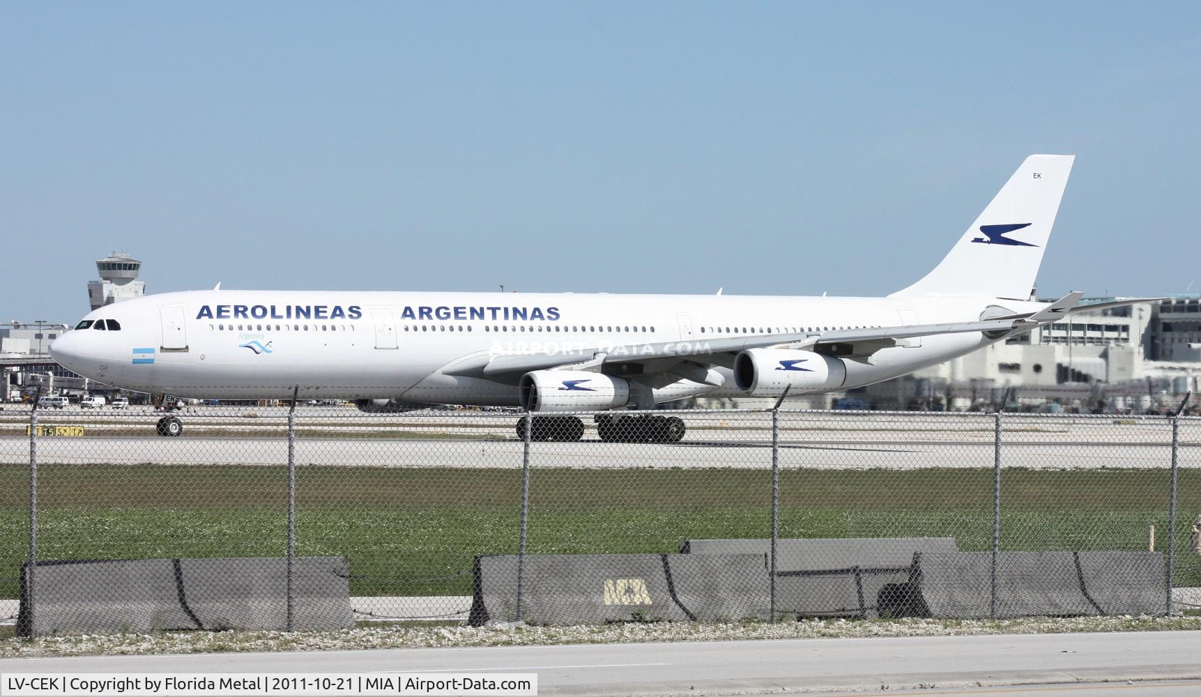 LV-CEK, 1995 Airbus A340-312 C/N 094, Aerolineas Argentinas A340
