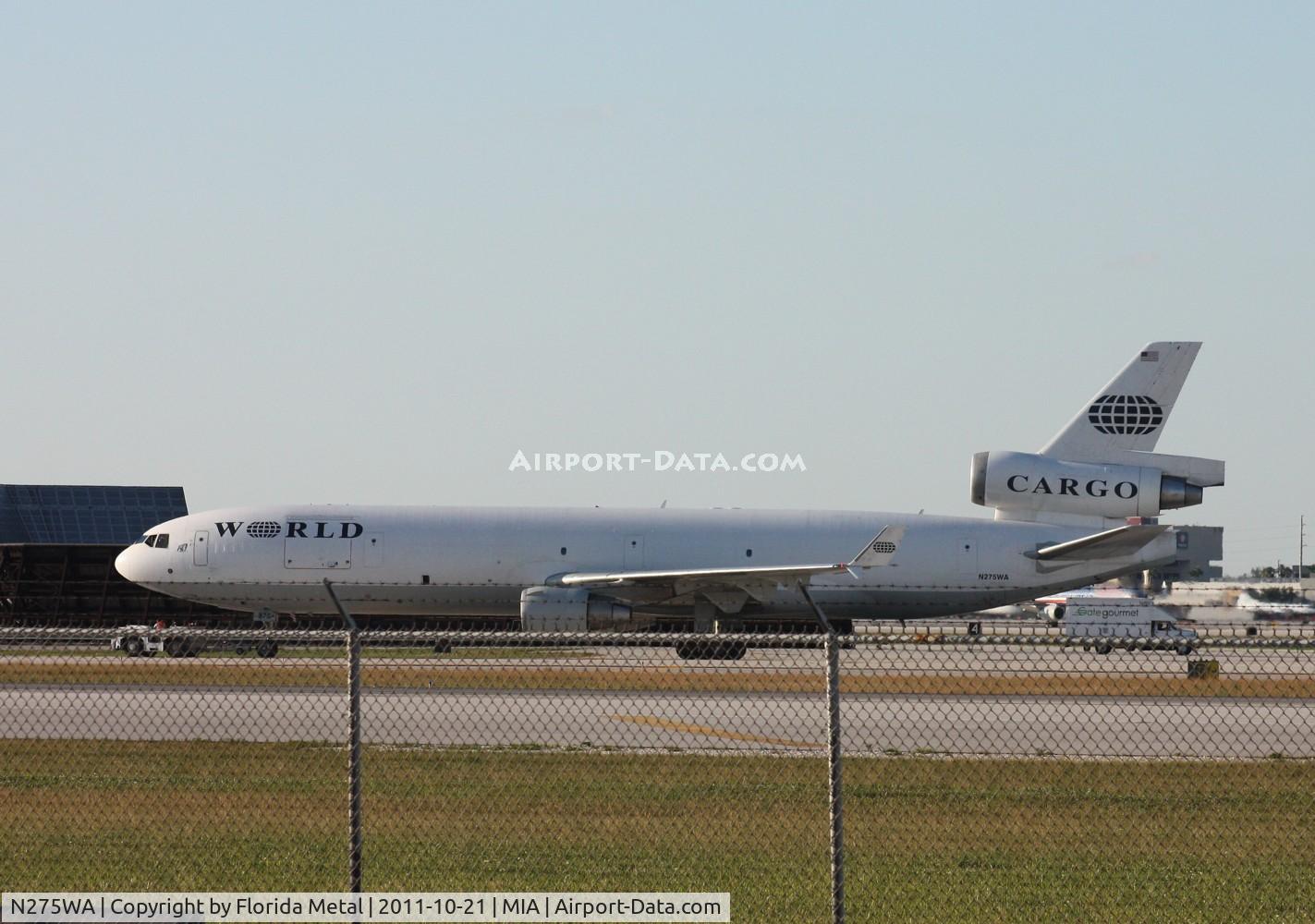 N275WA, 1995 McDonnell Douglas MD-11CF C/N 48631, World Cargo MD-11F