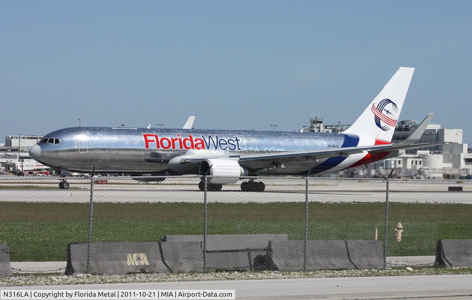 N316LA, 2001 Boeing 767-316F C/N 30842, Florida West 767-300