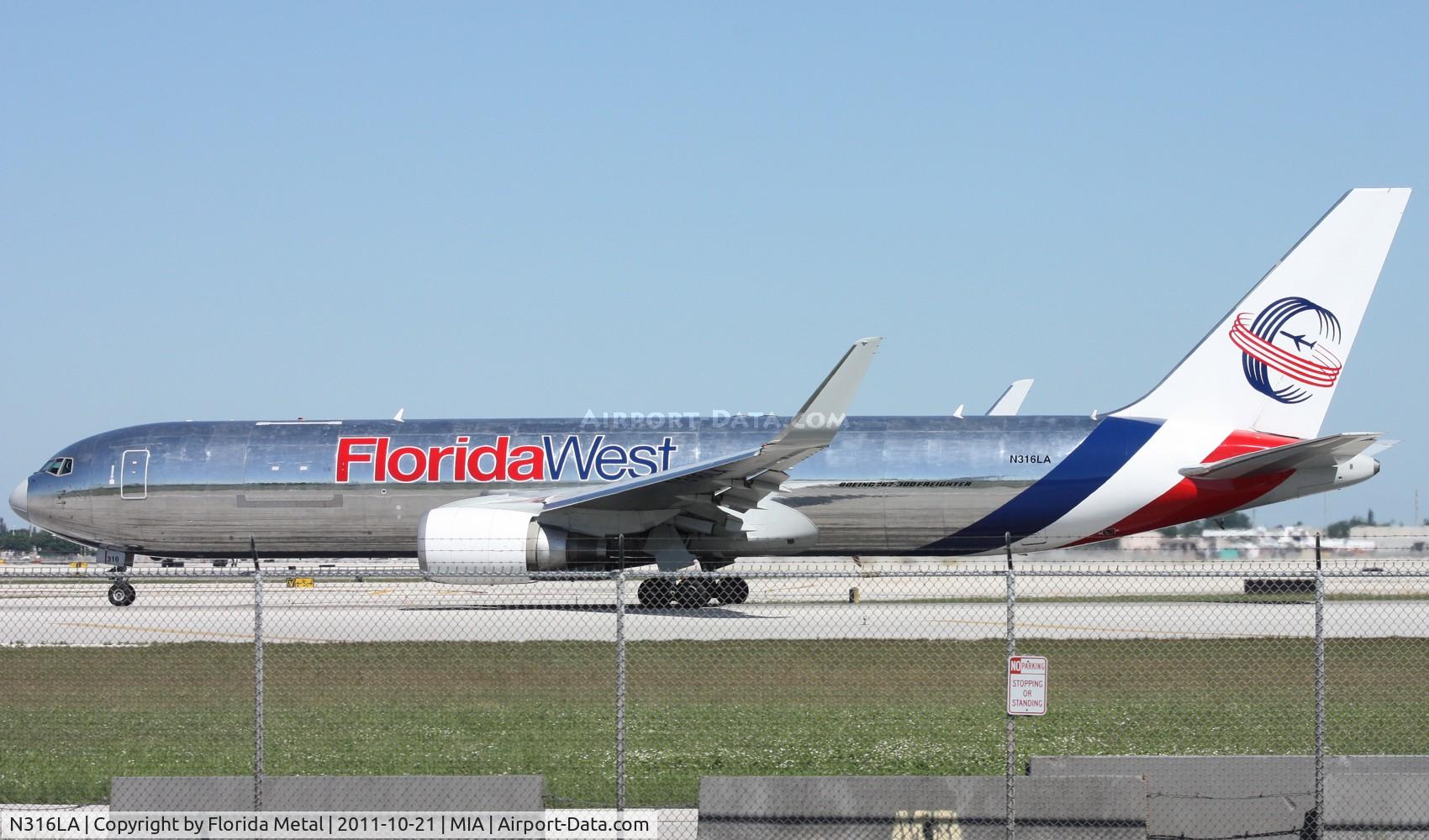 N316LA, 2001 Boeing 767-316F C/N 30842, Florida West 767