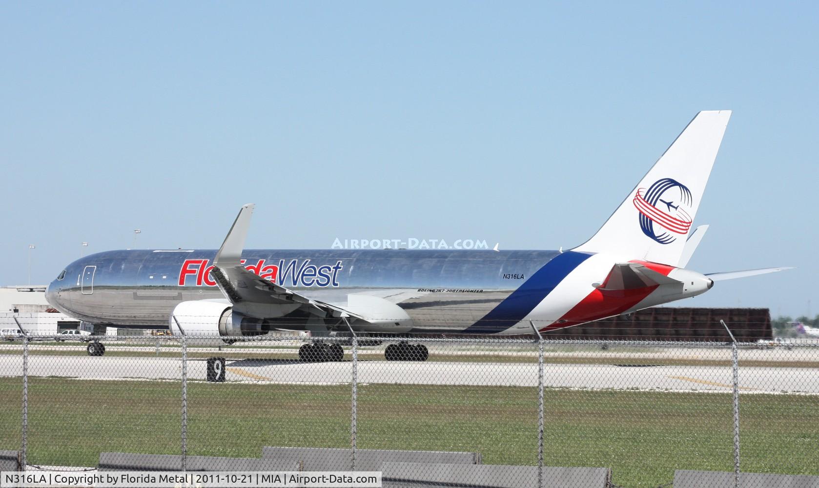N316LA, 2001 Boeing 767-316F C/N 30842, Florida West 767