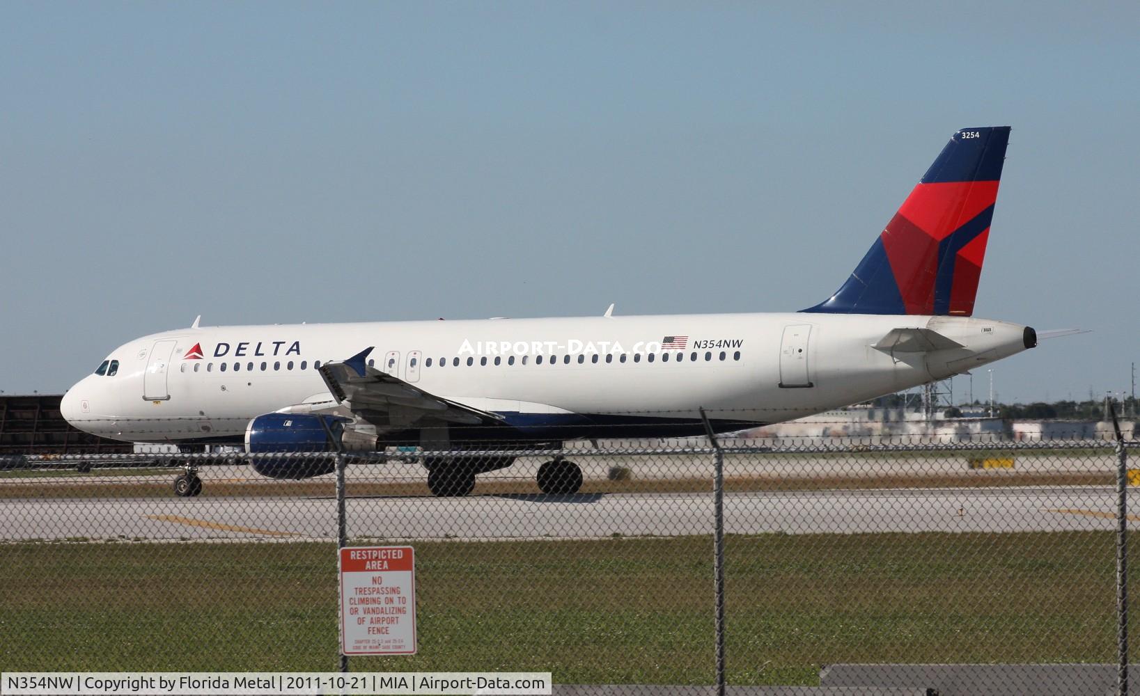 N354NW, 1998 Airbus A320-212 C/N 801, Delta A320