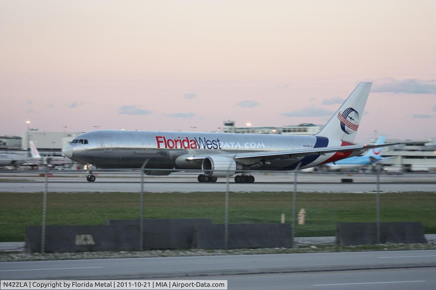 N422LA, 2007 Boeing 767-346F C/N 35818, Florida West 767