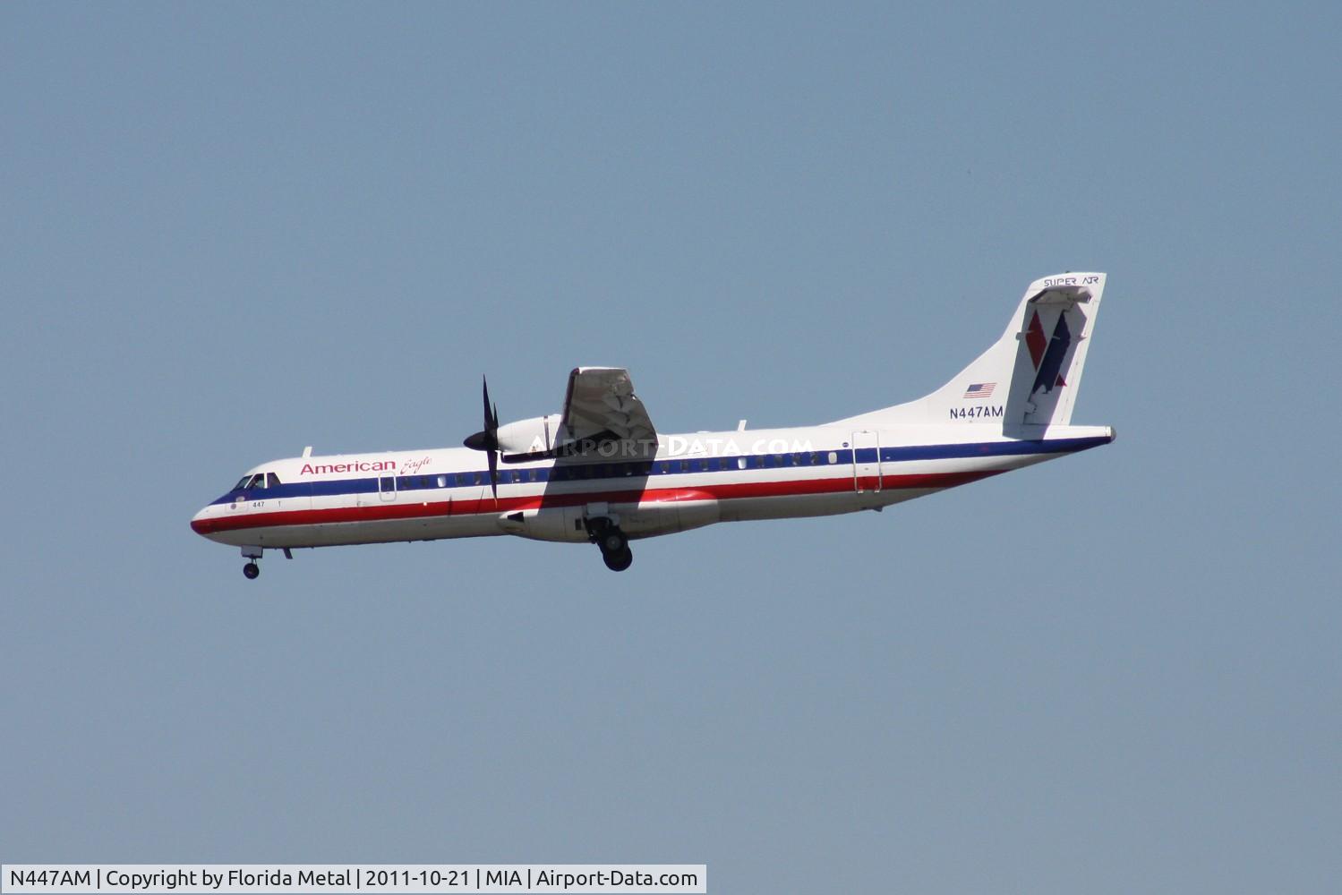 N447AM, 1995 ATR 72-212 C/N 447, Eagle ATR 72