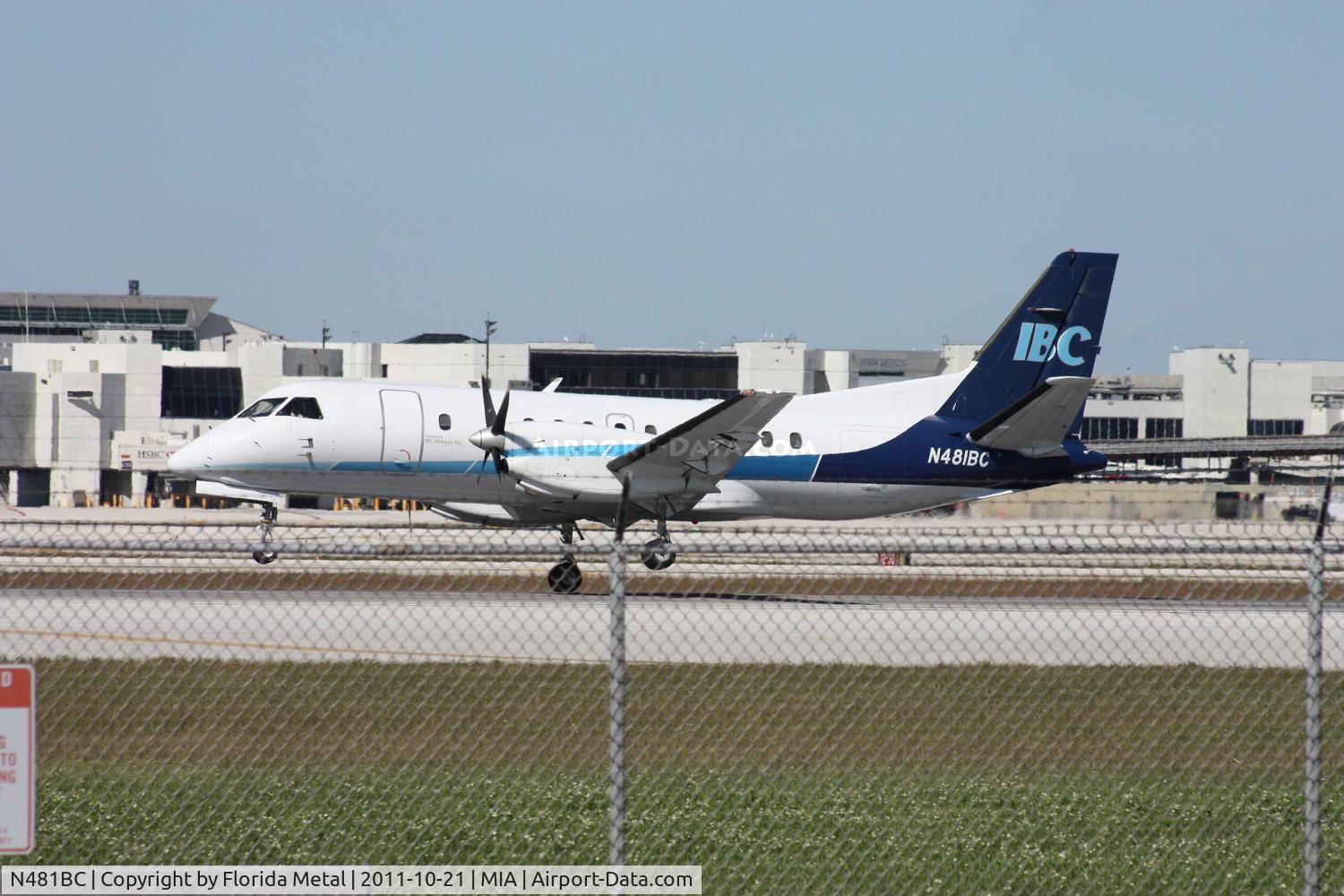 N481BC, 1991 Saab 340B C/N 340B-274, IBC Saab 340