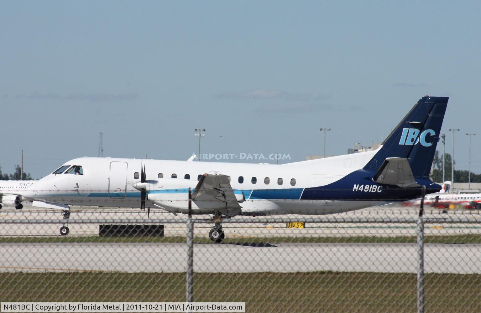 N481BC, 1991 Saab 340B C/N 340B-274, IBC Saab 340