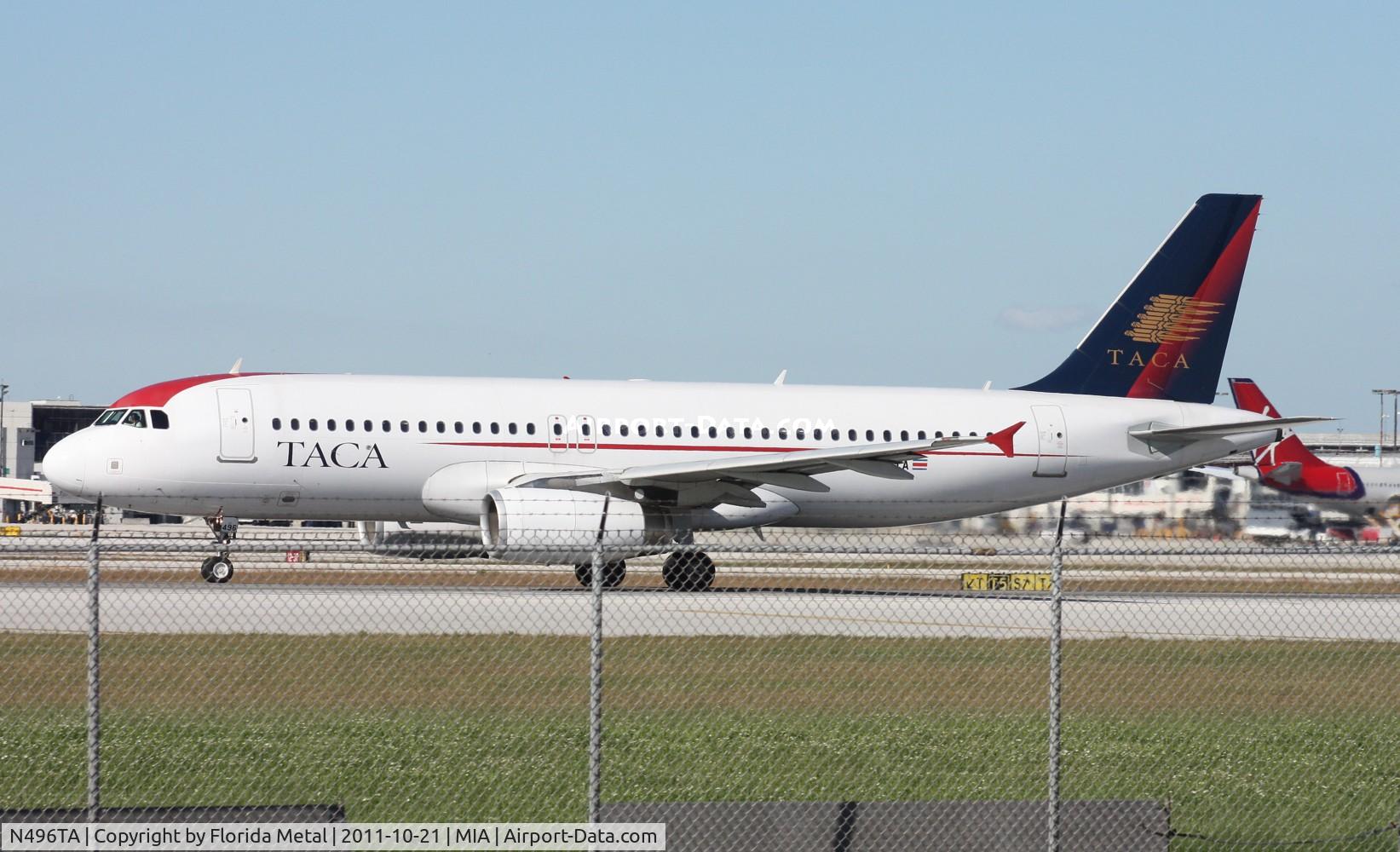 N496TA, 2007 Airbus A320-233 C/N 3113, Taca A320