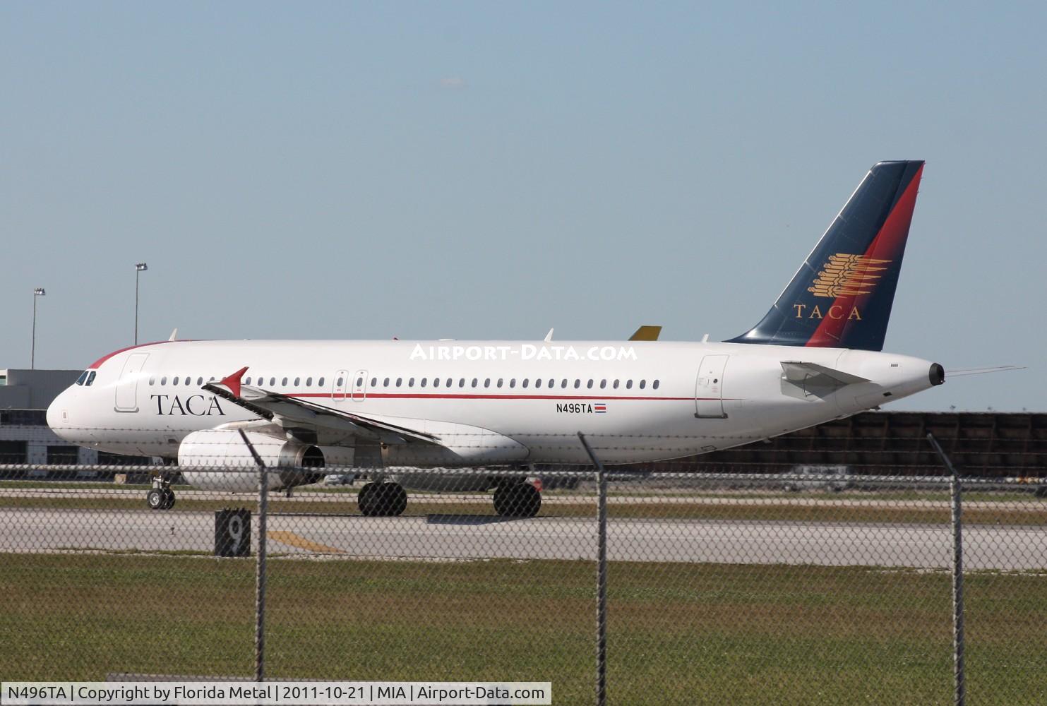 N496TA, 2007 Airbus A320-233 C/N 3113, Taca A320