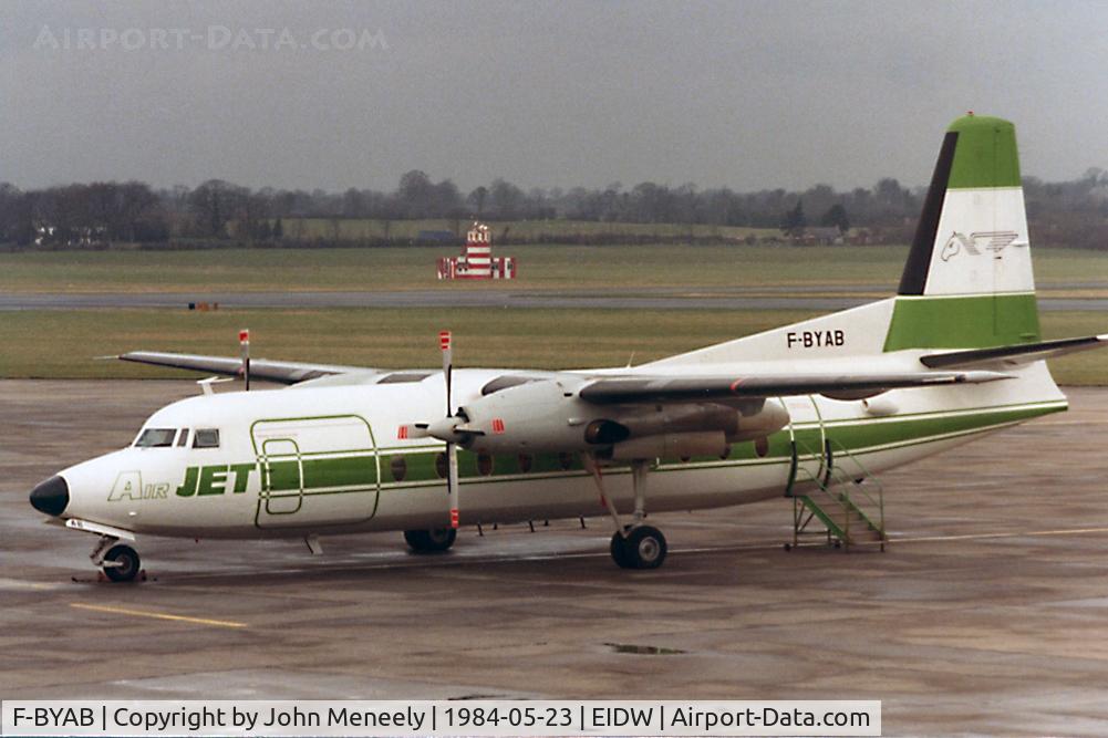 F-BYAB, 1967 Fokker F.27-600 Friendship C/N 10342, Air Jet