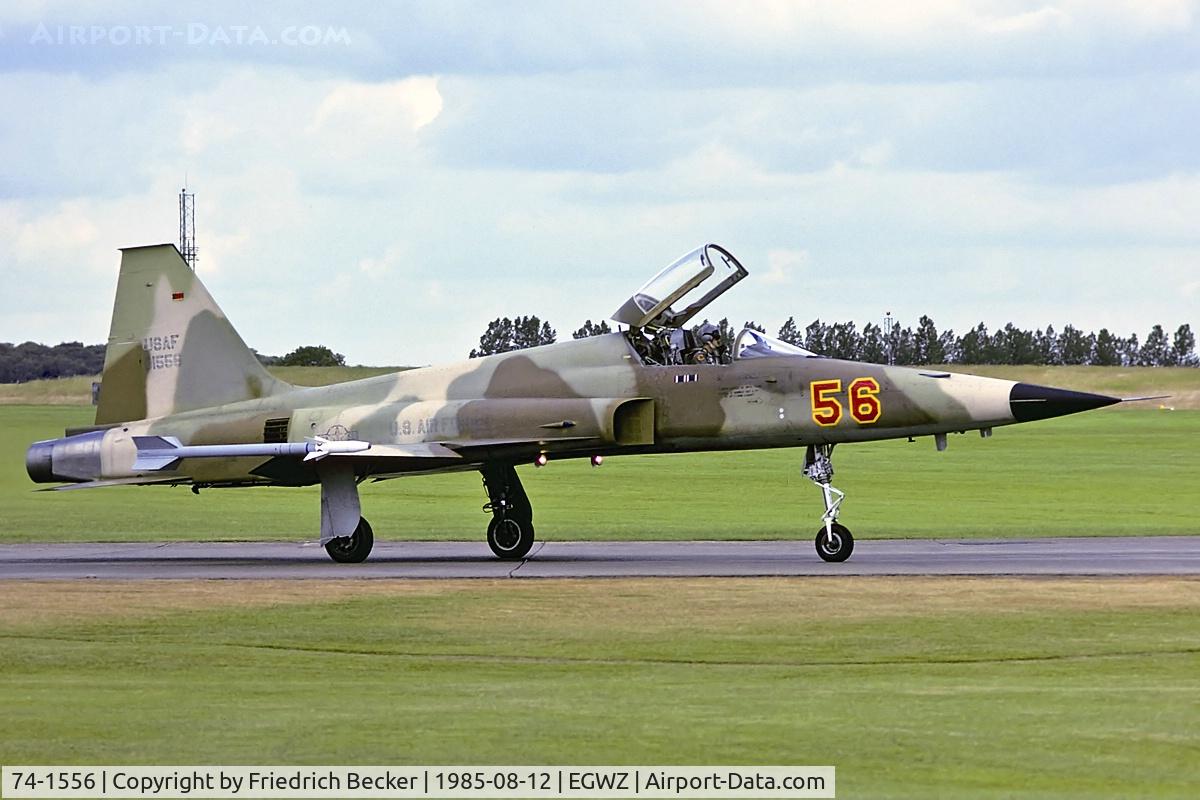 74-1556, Northrop F-5E Tiger II C/N N.1216, taxying to the active