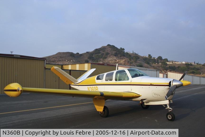 N360B, 1957 Beech H35 Bonanza C/N D-4910, Home base.