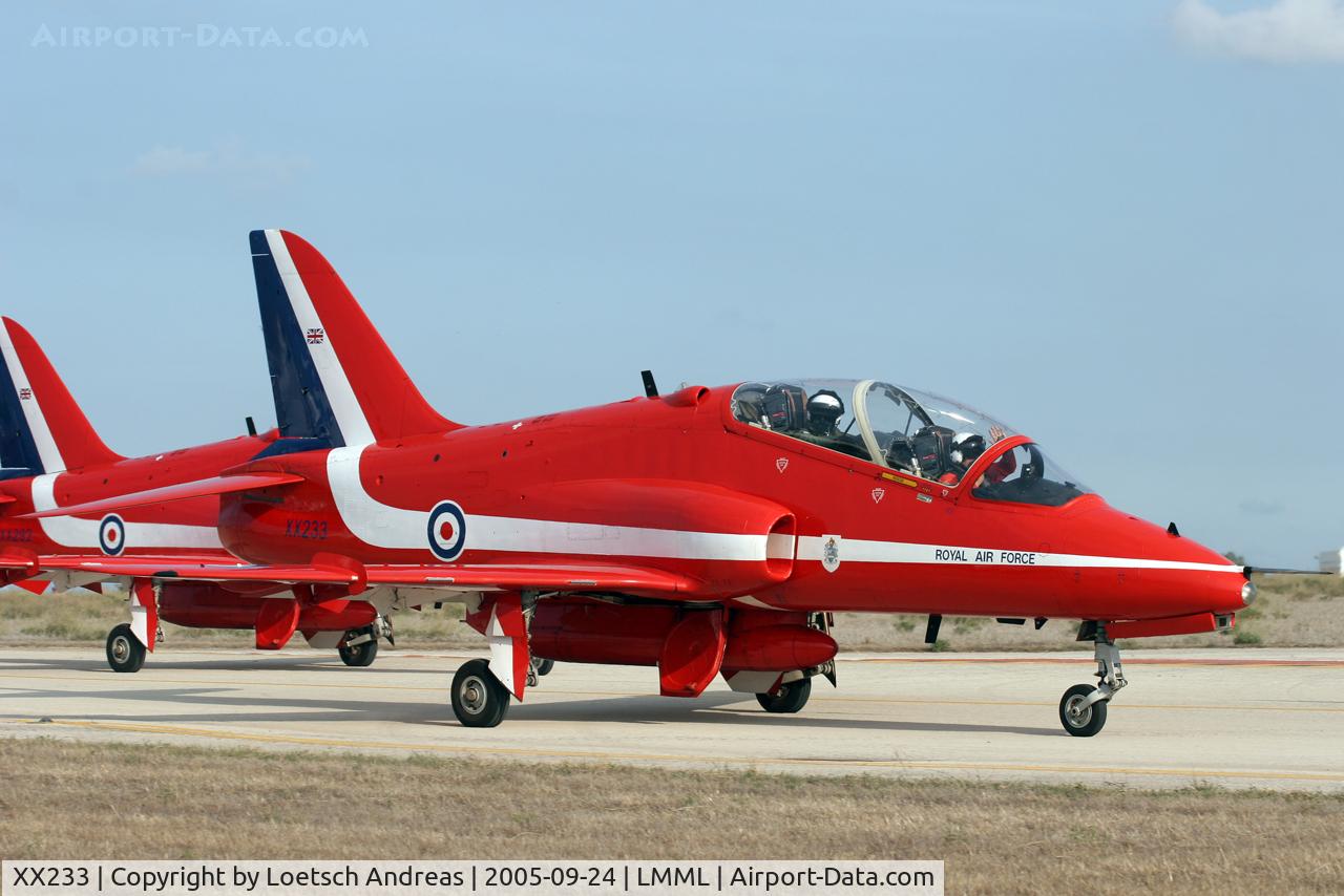 XX233, 1978 Hawker Siddeley Hawk T.1 C/N 069/312069, Red Arrows