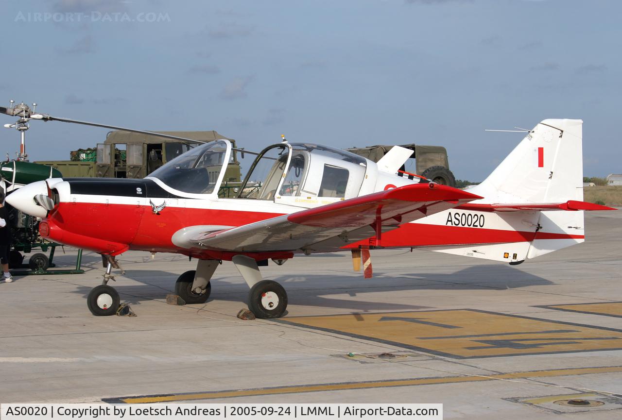 AS0020, 1975 Scottish Aviation Bulldog T.1 C/N BH.120/337, Malta Air Force