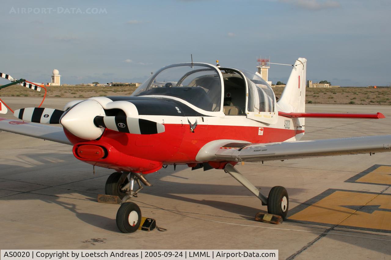 AS0020, 1975 Scottish Aviation Bulldog T.1 C/N BH.120/337, Malta Air Force