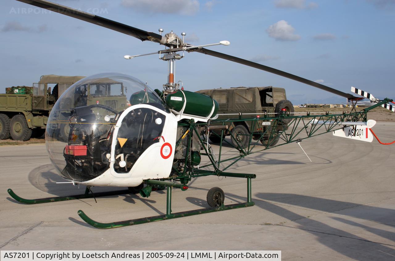 AS7201, Agusta AB-47G-2 C/N 225, Malta Air Force