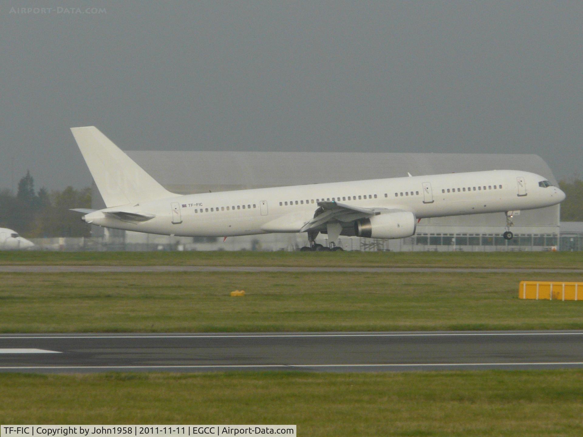 TF-FIC, 2000 Boeing 757-23N C/N 30735, Now all over white scheme, back from her lease to the UN.