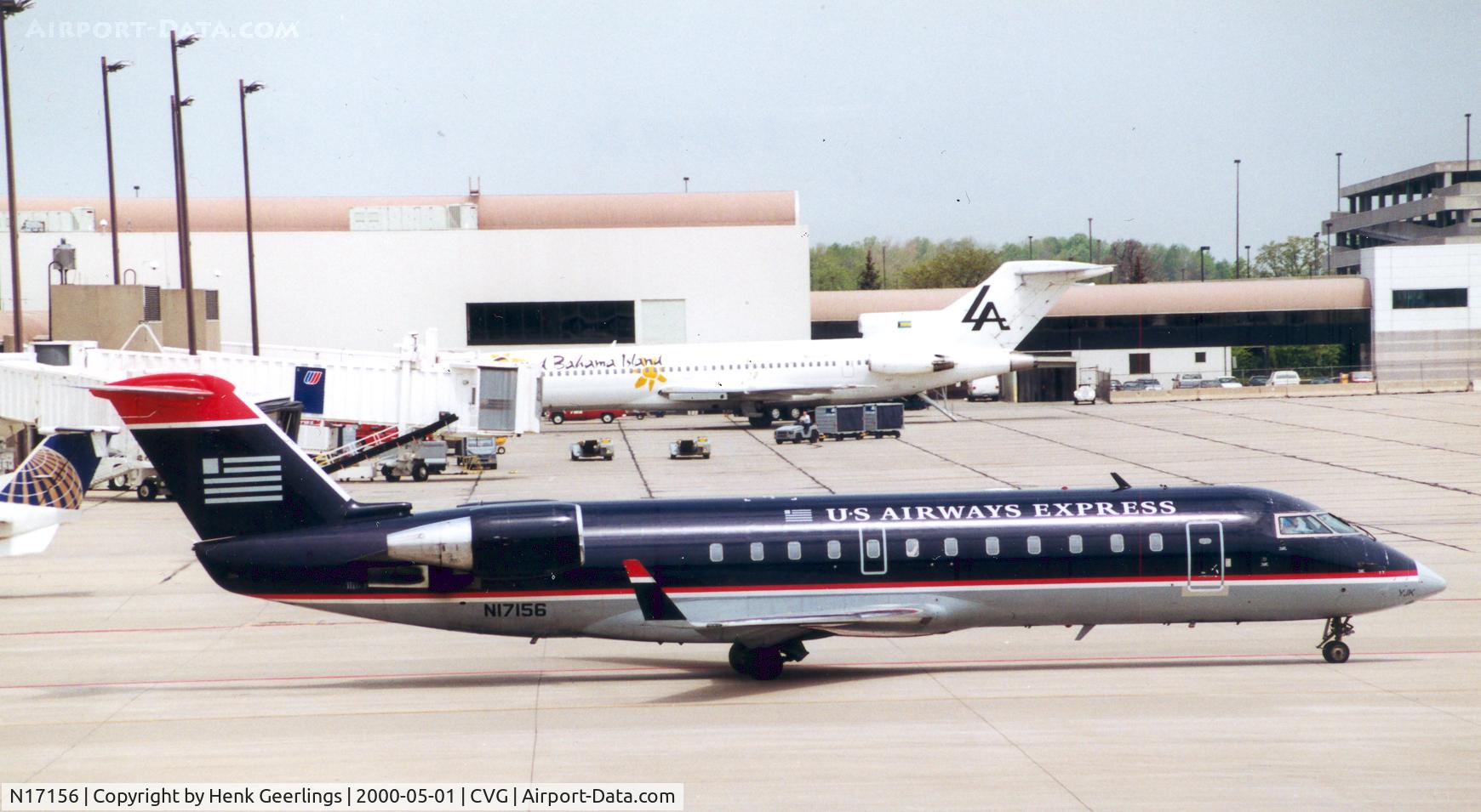 N17156, 1996 Canadair CRJ-200LR (CL-600-2B19) C/N 7156, U.S Airways Express
