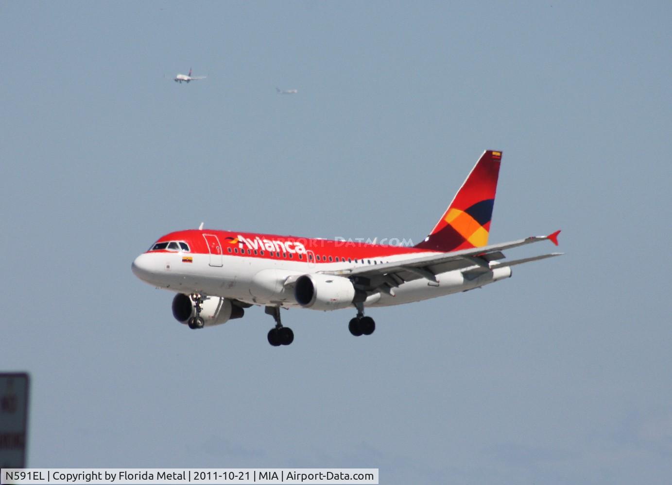 N591EL, 2004 Airbus A318-111 C/N 2333, Avianca A318