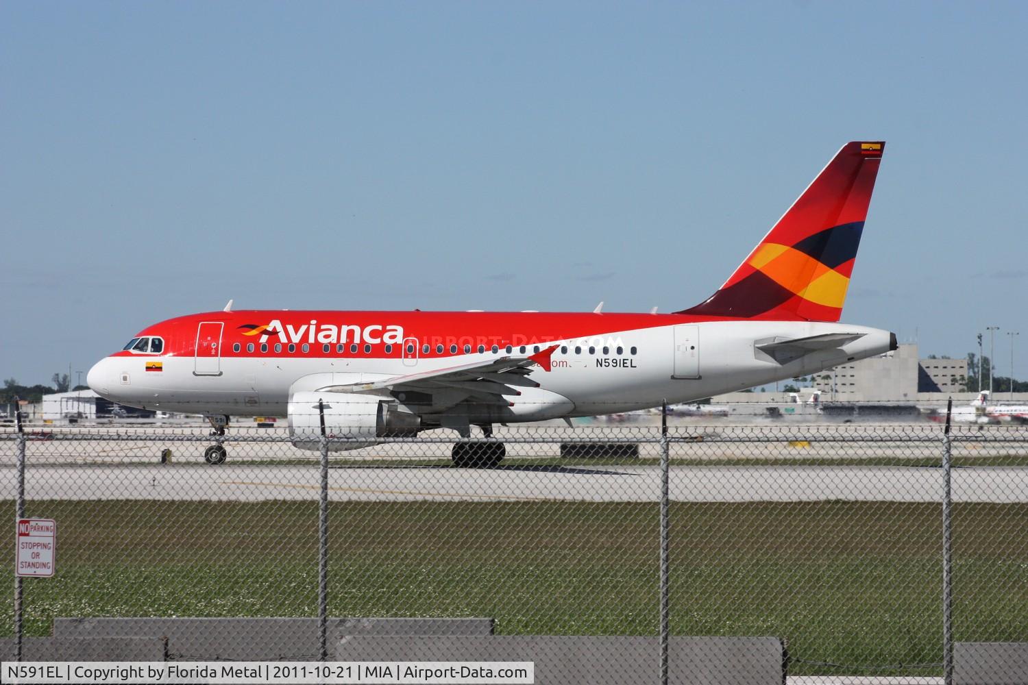 N591EL, 2004 Airbus A318-111 C/N 2333, Avianca A318