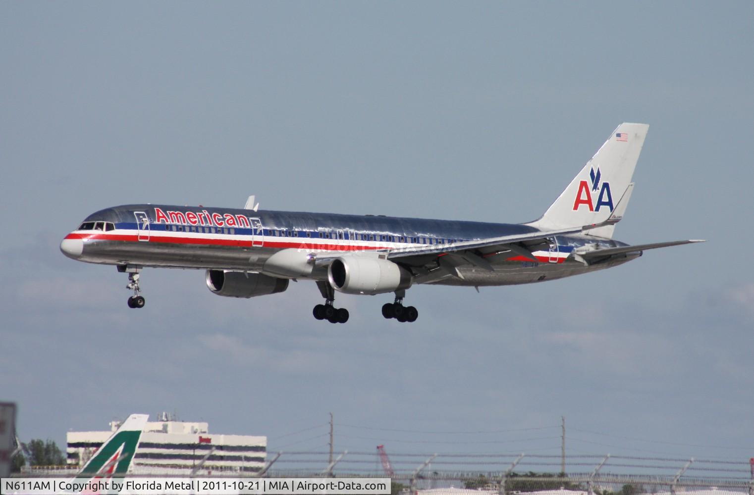 N611AM, 1989 Boeing 757-223 C/N 24487, American 757