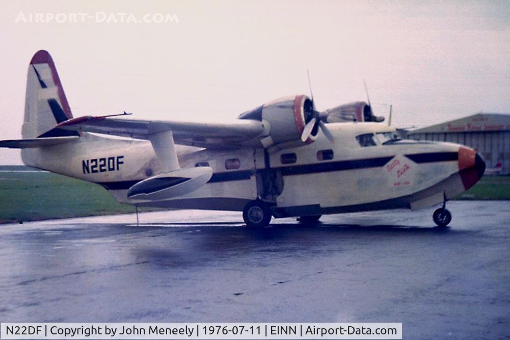 N22DF, 1948 Grumman G-73 Mallard C/N J-35, ex-P-2011 of the Indonesian Police. Seen here on delivery to the USA in July 1976. Scanned from a print.