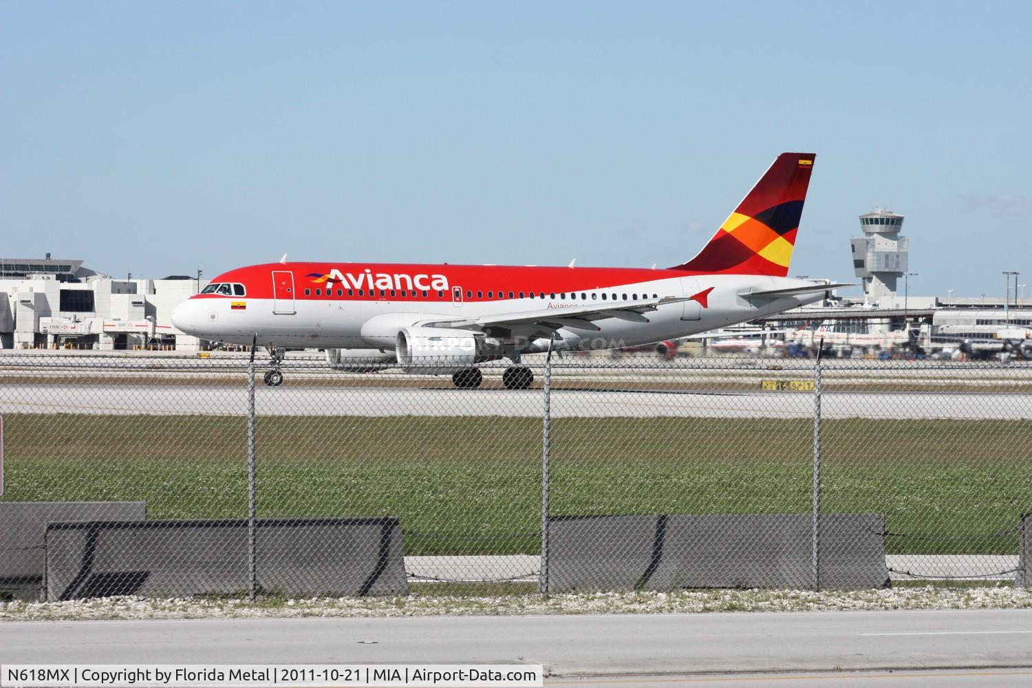 N618MX, 2001 Airbus A319-112 C/N 1618, Avianca A319