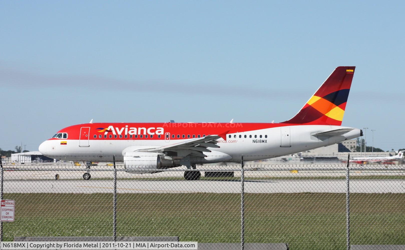 N618MX, 2001 Airbus A319-112 C/N 1618, Avianca A319