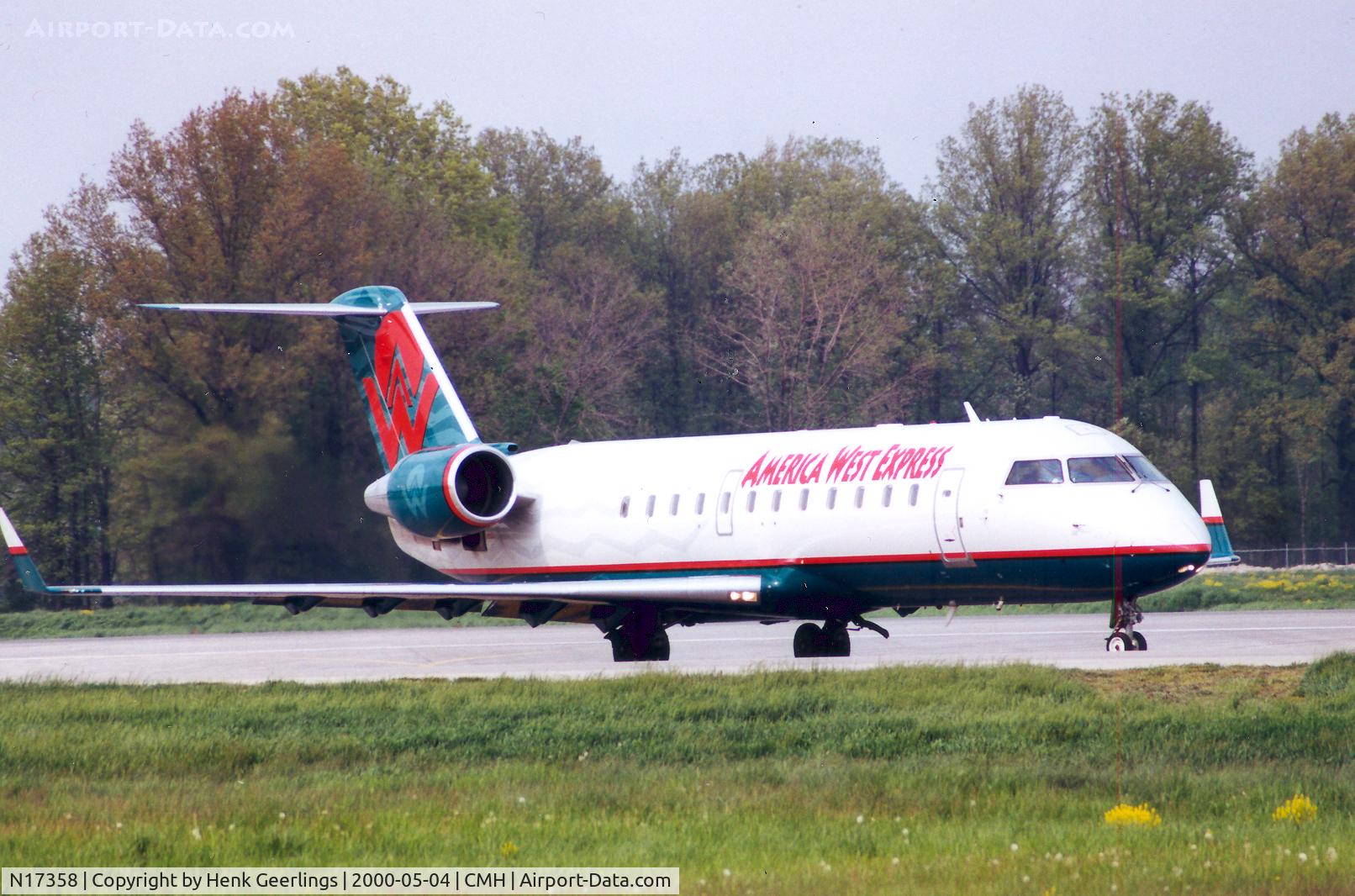 N17358, Bombardier CRJ-200LR (CL-600-2B19) C/N 7358, America West Express