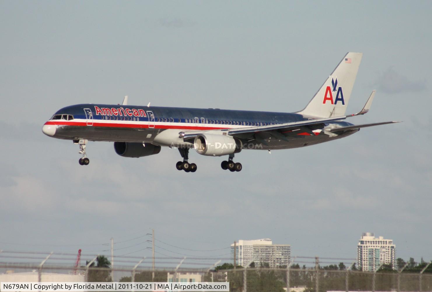 N679AN, 1999 Boeing 757-223F C/N 29589, American 757
