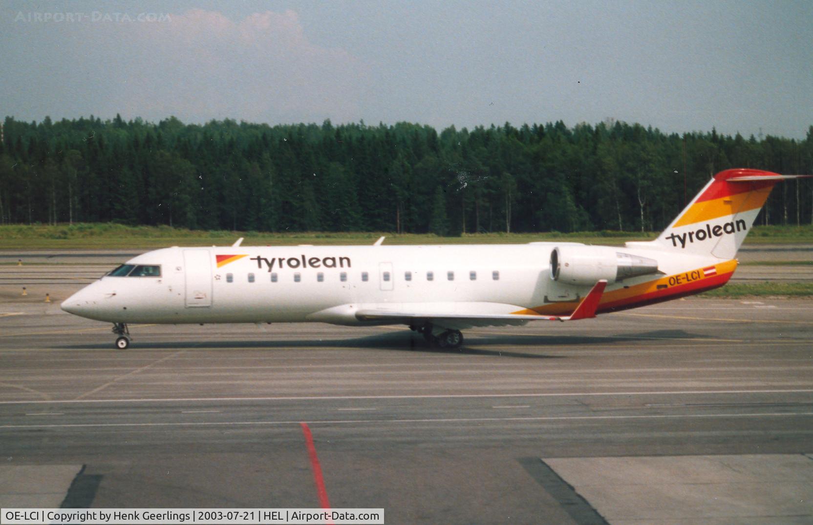OE-LCI, 1996 Canadair CRJ-200LR (CL-600-2B19) C/N 7133, Tyrolean