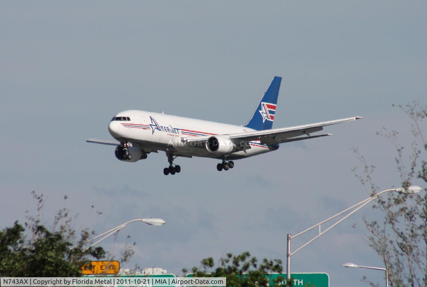 N743AX, 1982 Boeing 767-232 C/N 22218, Amerijet 767