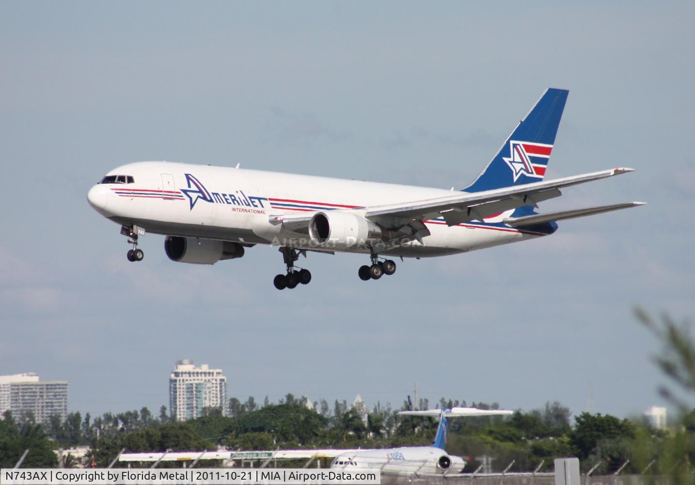 N743AX, 1982 Boeing 767-232 C/N 22218, Amerijet 767