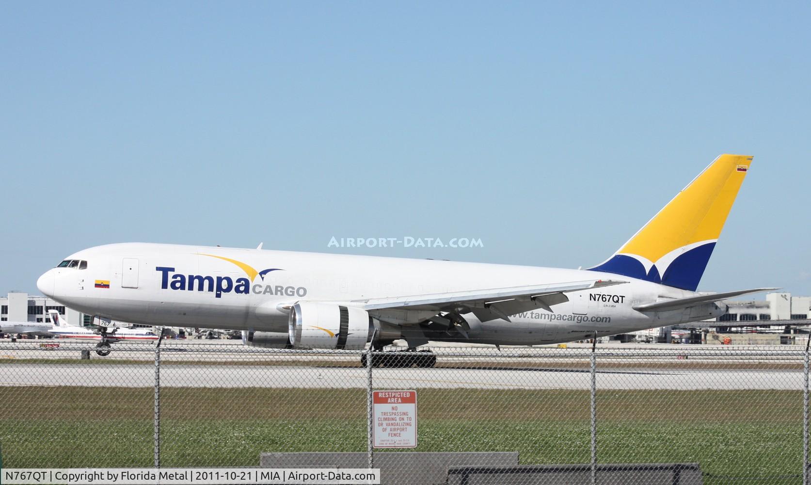 N767QT, 1987 Boeing 767-200/ER C/N 23804, Tampa Colombia Cargo 767