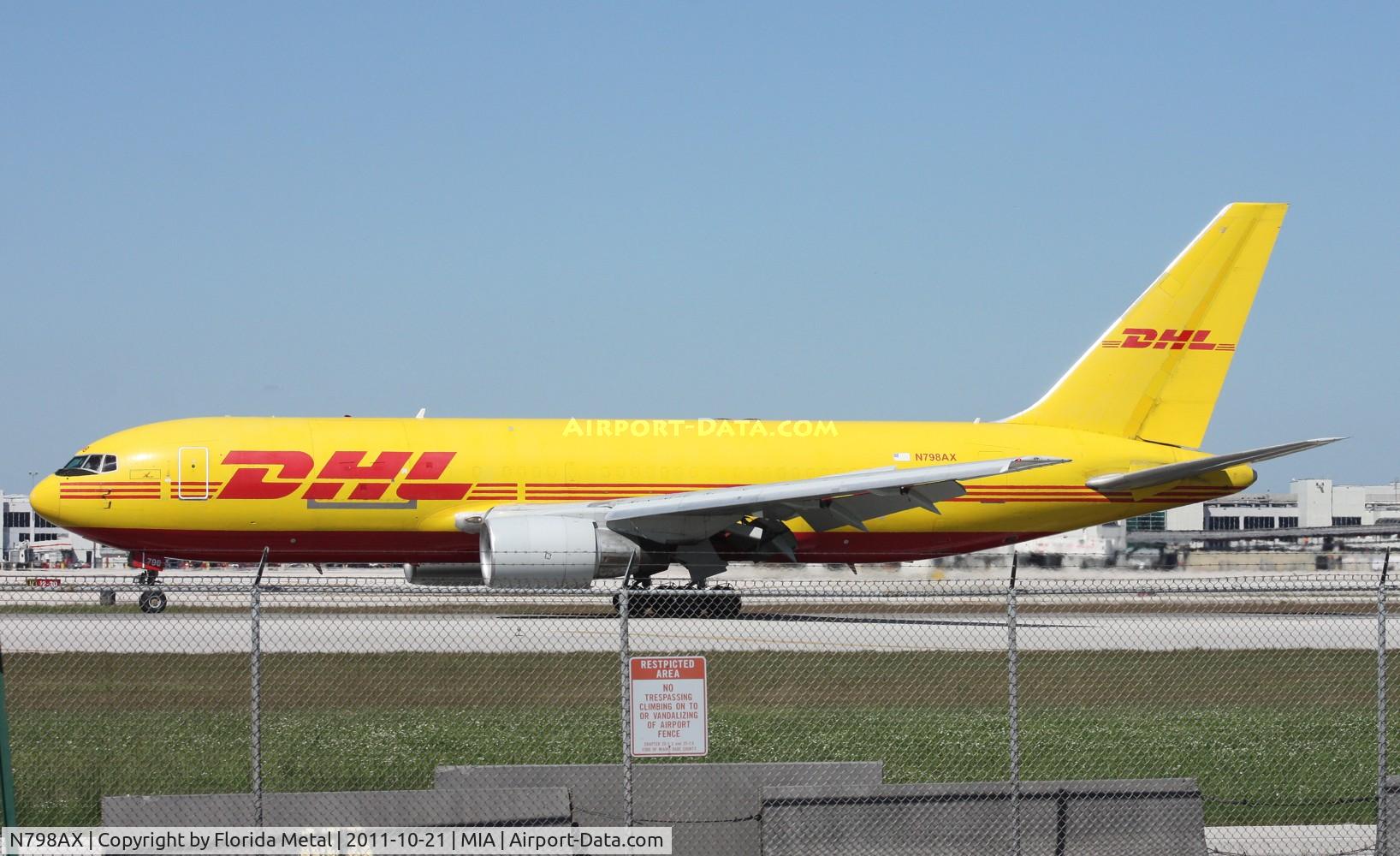 N798AX, 1986 Boeing 767-200 C/N 23431, DHL 767