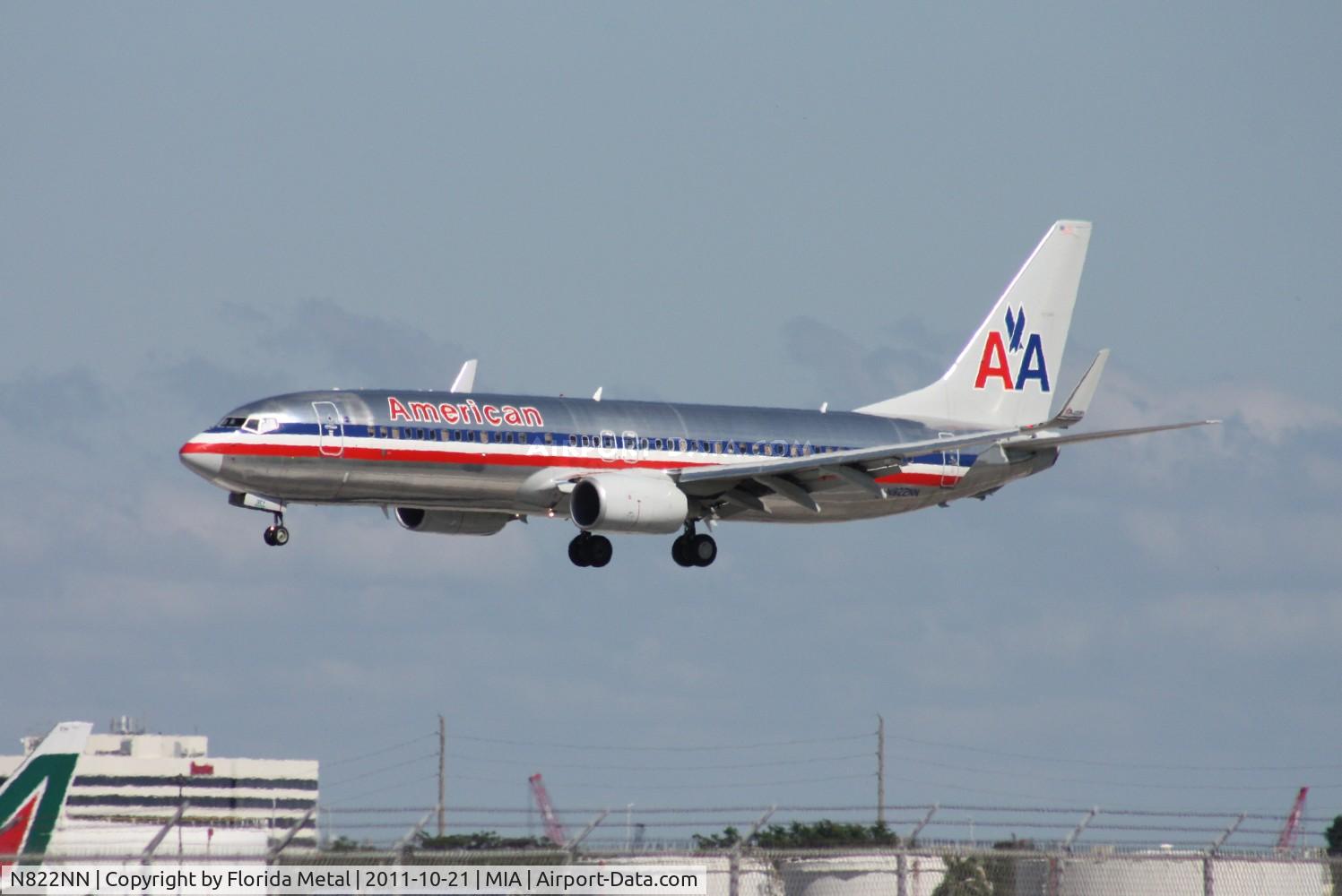 N822NN, 2009 Boeing 737-823 C/N 31085, American 737