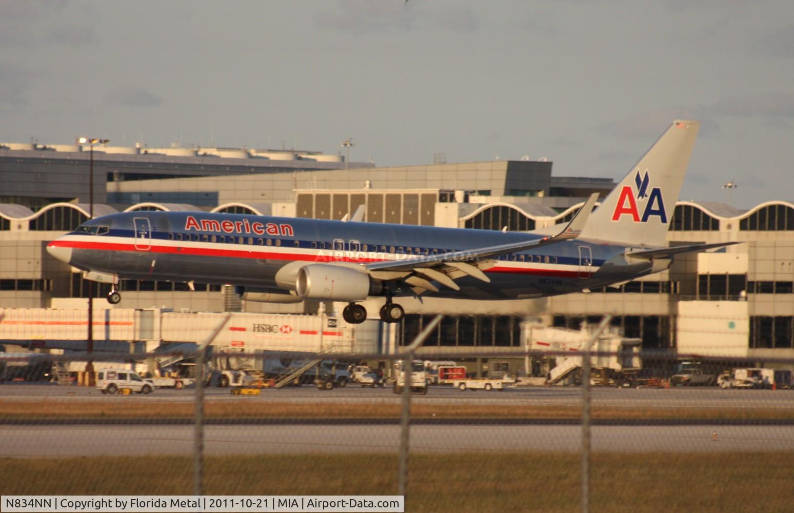 N834NN, 2010 Boeing 737-823 C/N 29576, American 737