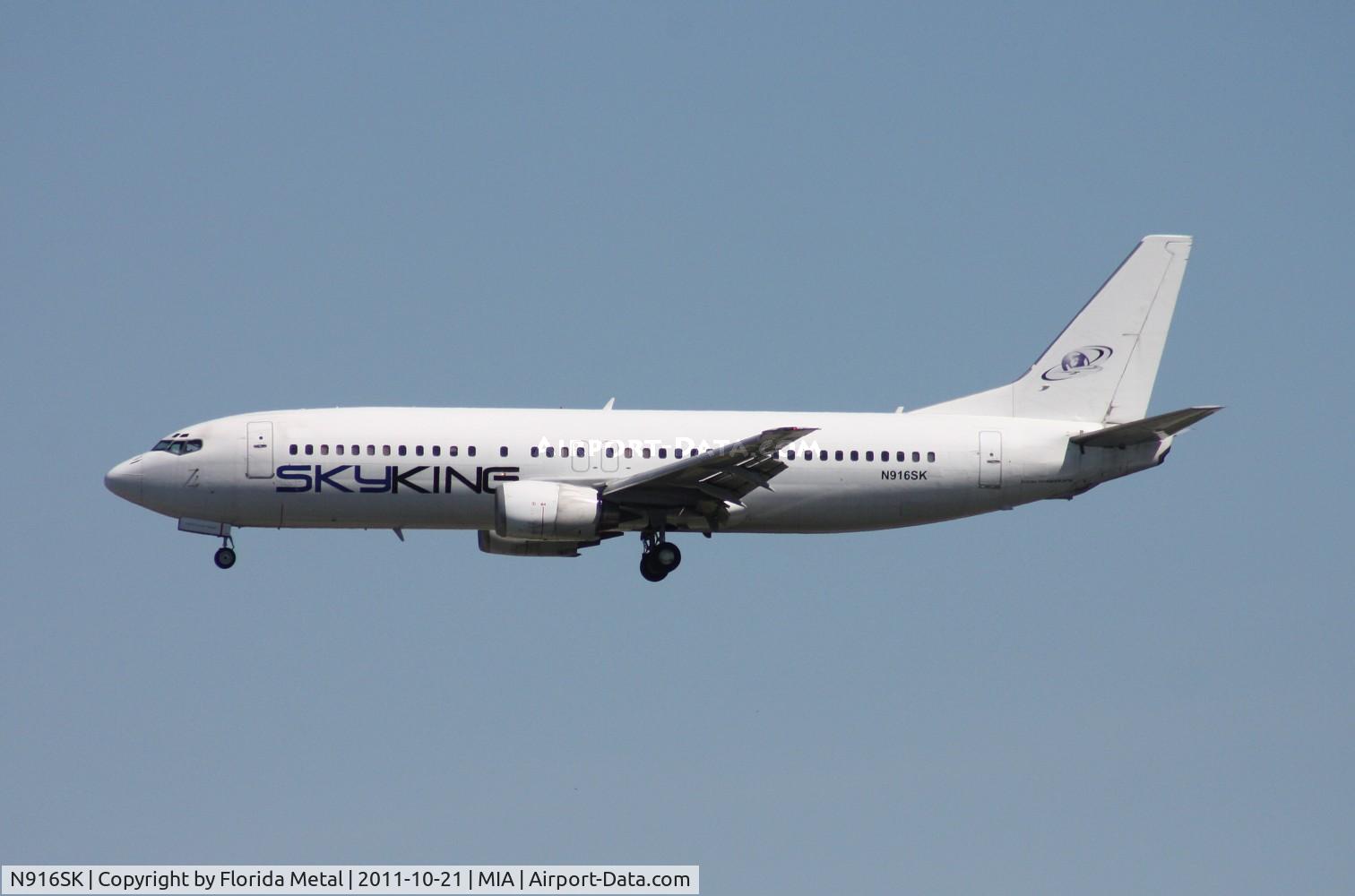 N916SK, 1991 Boeing 737-4Q8 C/N 24706, Sky King 737