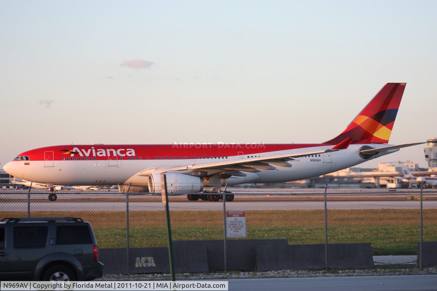 N969AV, 2009 Airbus A330-243 C/N 1016, Avianca A330