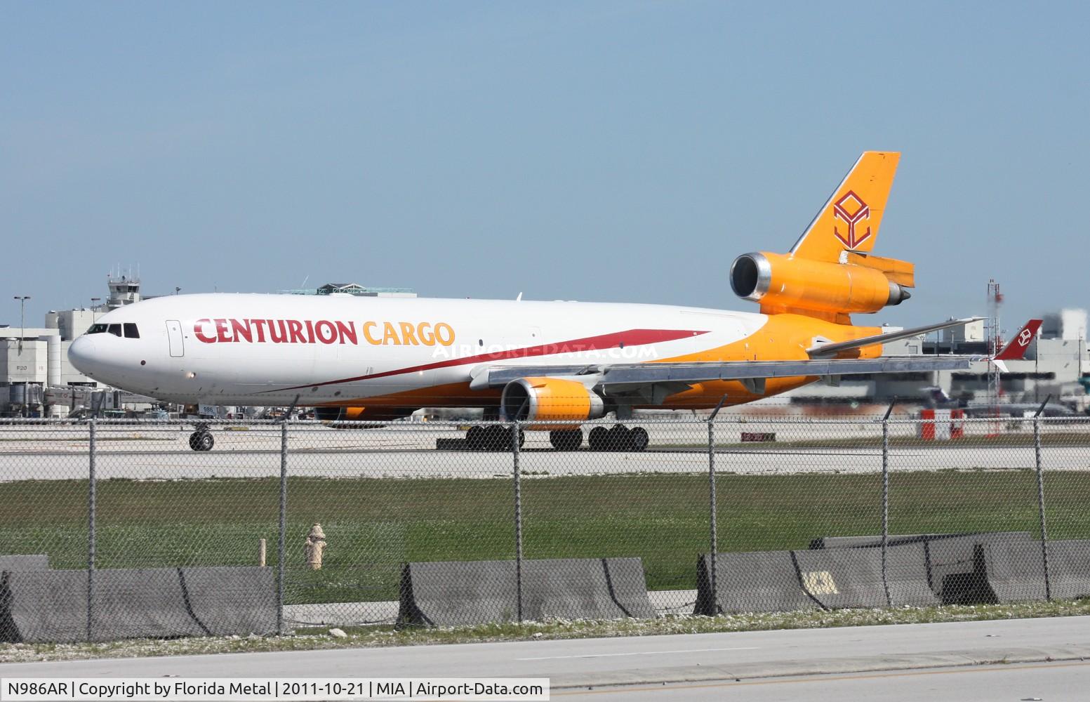 N986AR, 1991 McDonnell Douglas MD-11F C/N 48426, Centurion MD-11