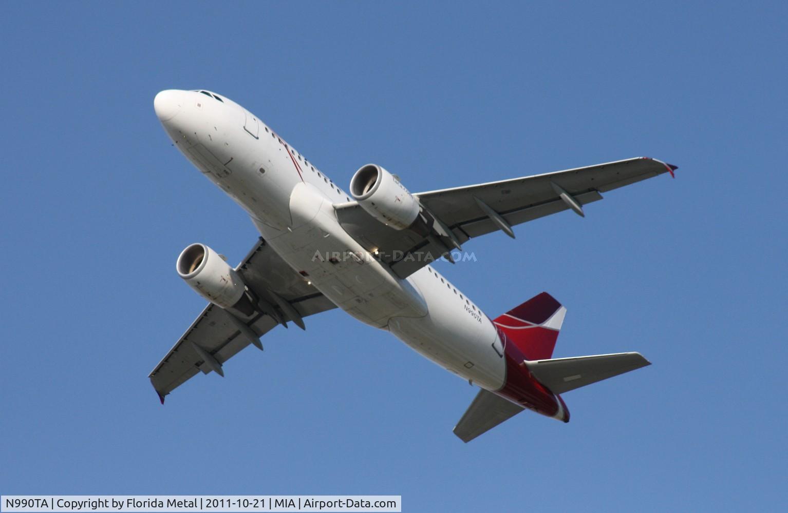 N990TA, 2001 Airbus A319-112 C/N 1598, Taca A319
