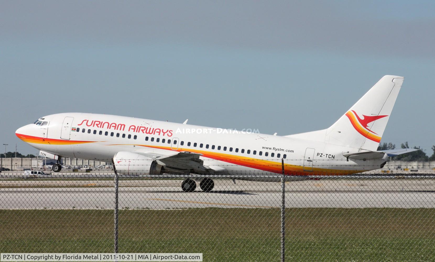 PZ-TCN, 1997 Boeing 737-36N C/N 28668, Surinam Airways 737