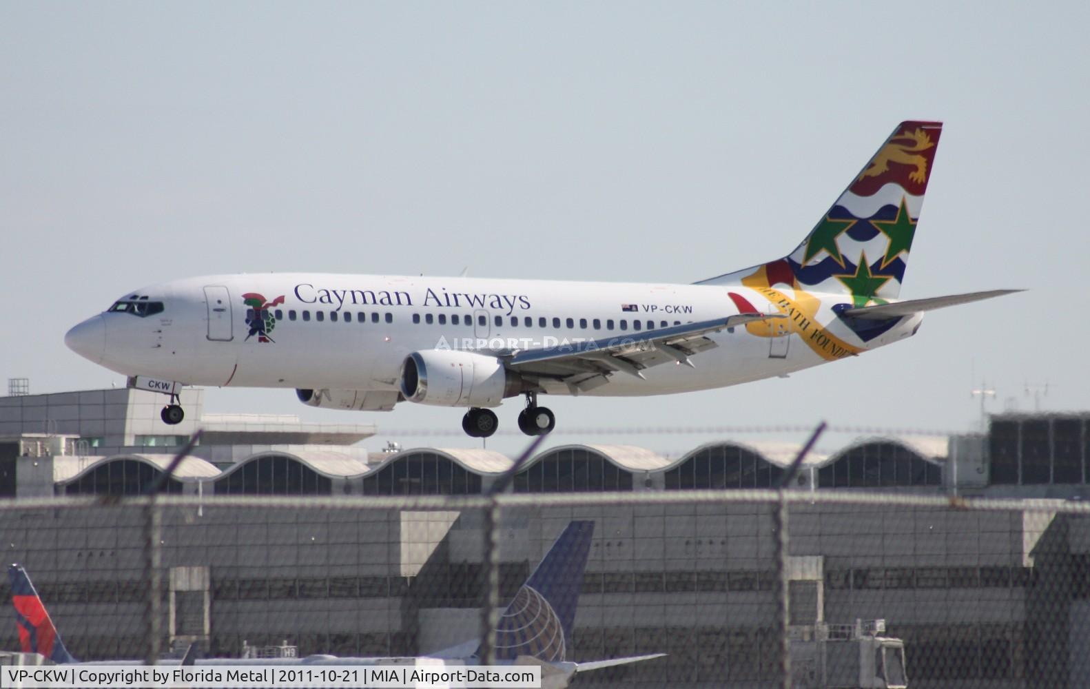VP-CKW, 1996 Boeing 737-36E C/N 26322, Cayman Airways 737