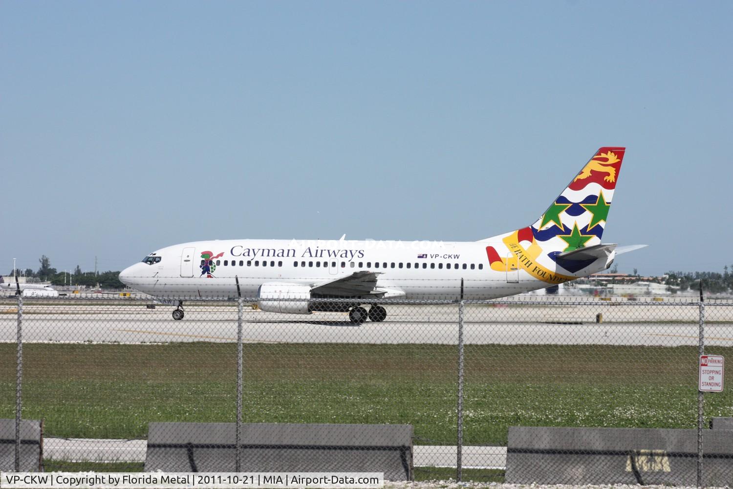 VP-CKW, 1996 Boeing 737-36E C/N 26322, Cayman Airways 737