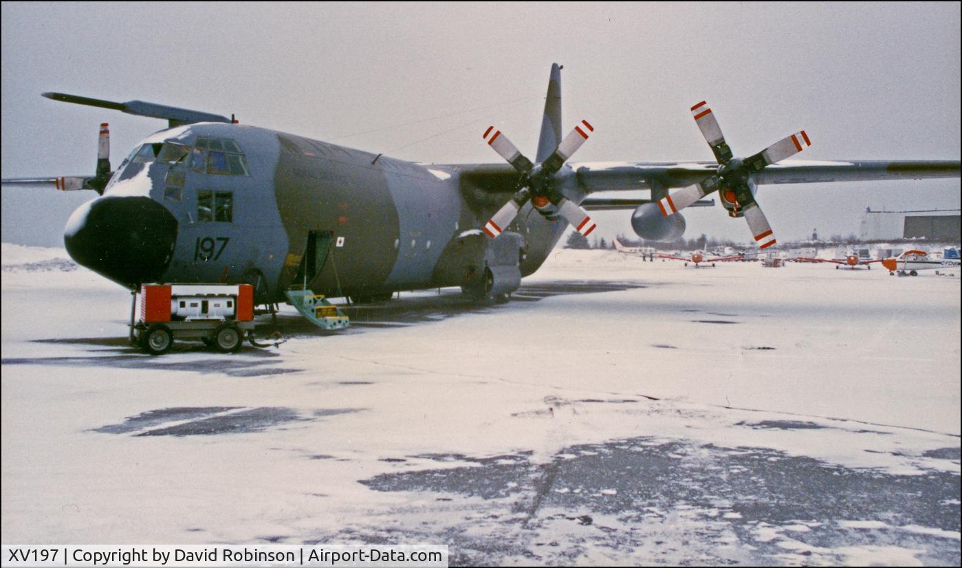 XV197, 1967 Lockheed C-130K Hercules C.3P C/N 382-4218, Reykjavík Airport c.1992
