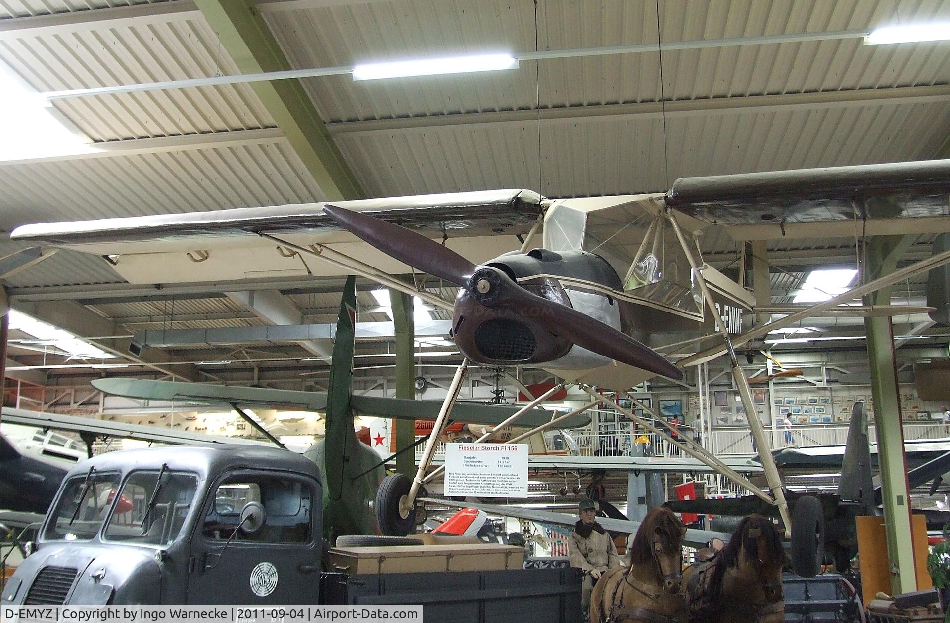D-EMYZ, Morane-Saulnier MS-500 Criquet C/N 763, Morane-Saulnier MS.500 Criquet (postwar french built Fieseler Fi 156 Storch) at the Auto & Technik Museum, Sinsheim